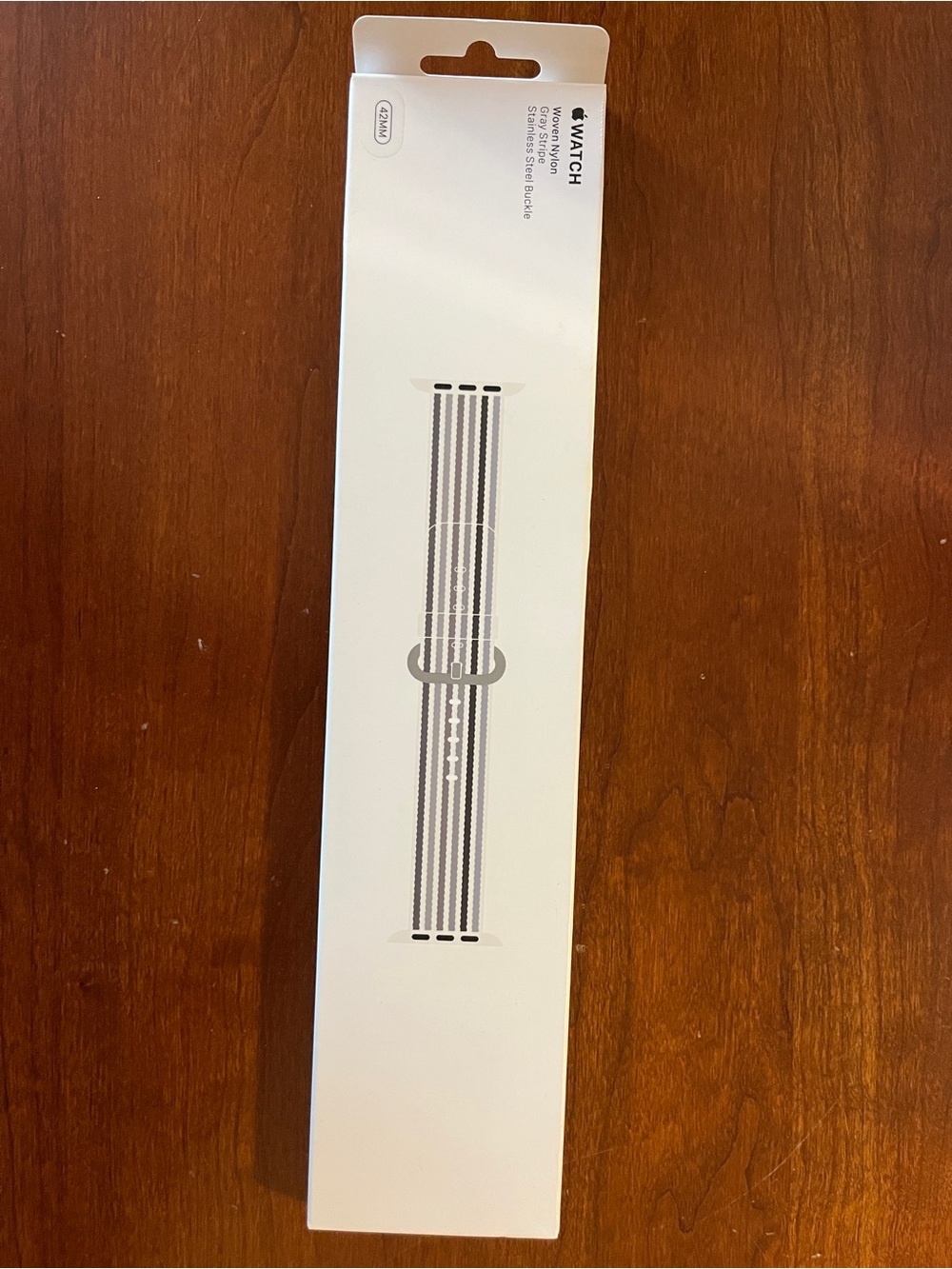Gray Apple Watch strap
